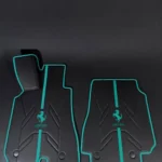 Black Custom 2D Floor Mats Andromeda Crown