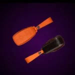 Black Orange Carbon Fiber Car Key Cover Andromeda Crown