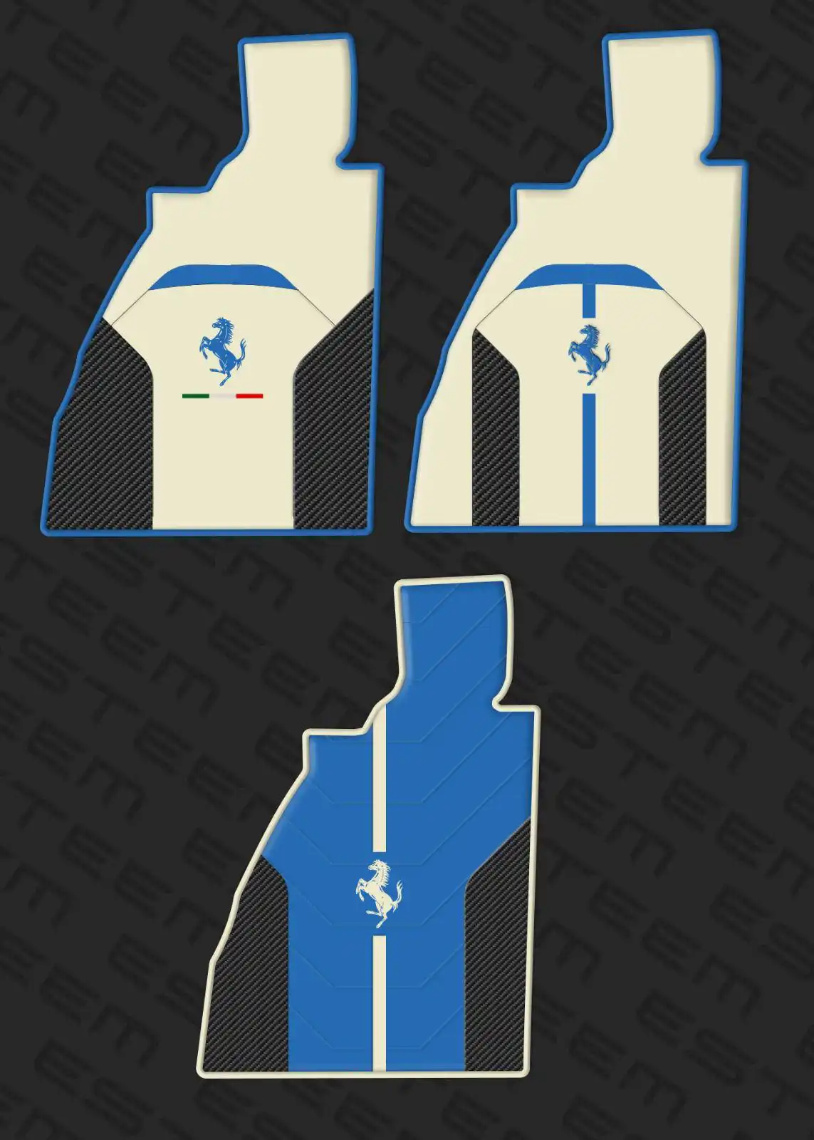 Hand-Crafted 2D Floor Mats Andromeda Crown